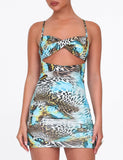 VERA MINI DRESS MULTI ANIMAL BUTTERFLY ANIMAL