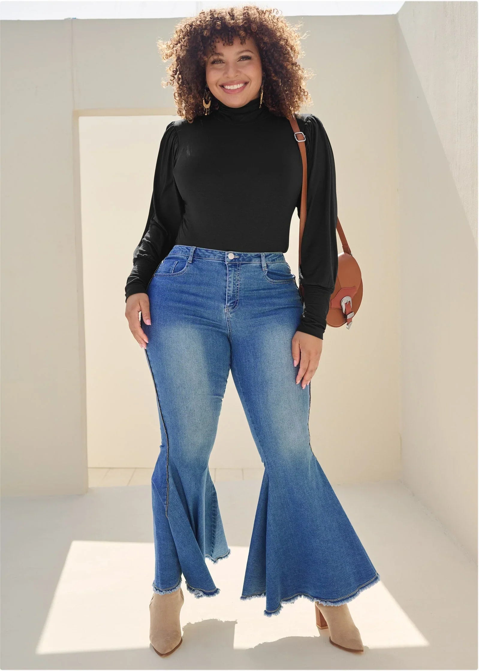 Extreme Flare Jeans Medium Wash