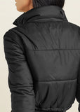 Convertible Puffer Coat Black
