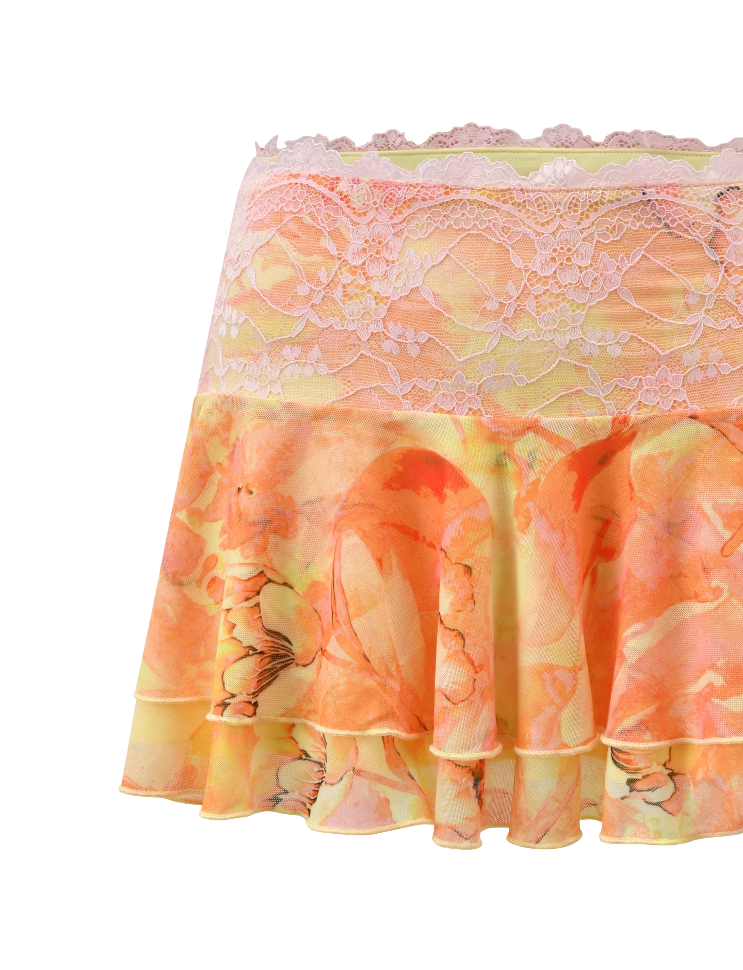 DUNE MESH SKIRT CREAMSICLE