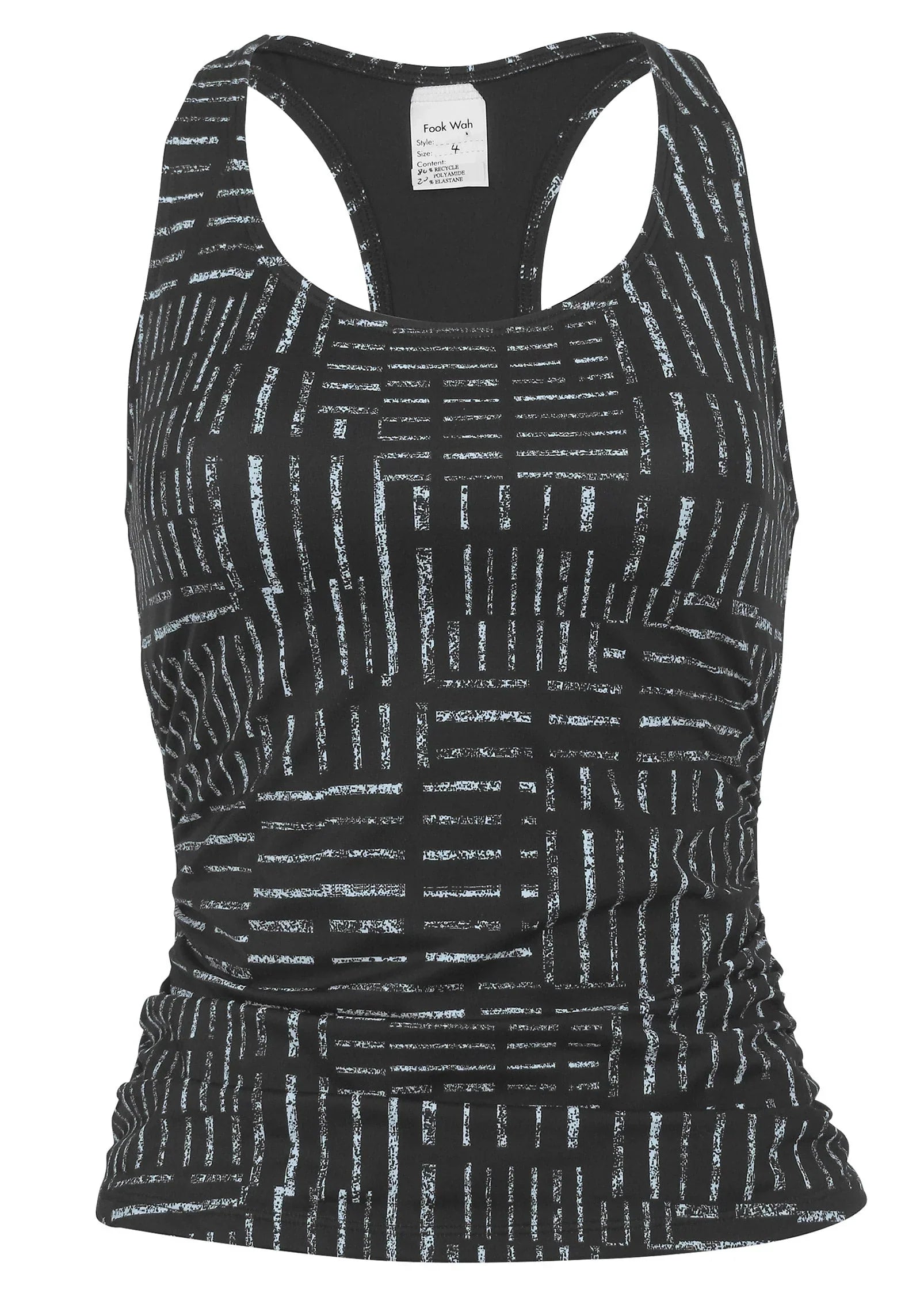 Ruched Racer Back Tankini Top Off The Grid