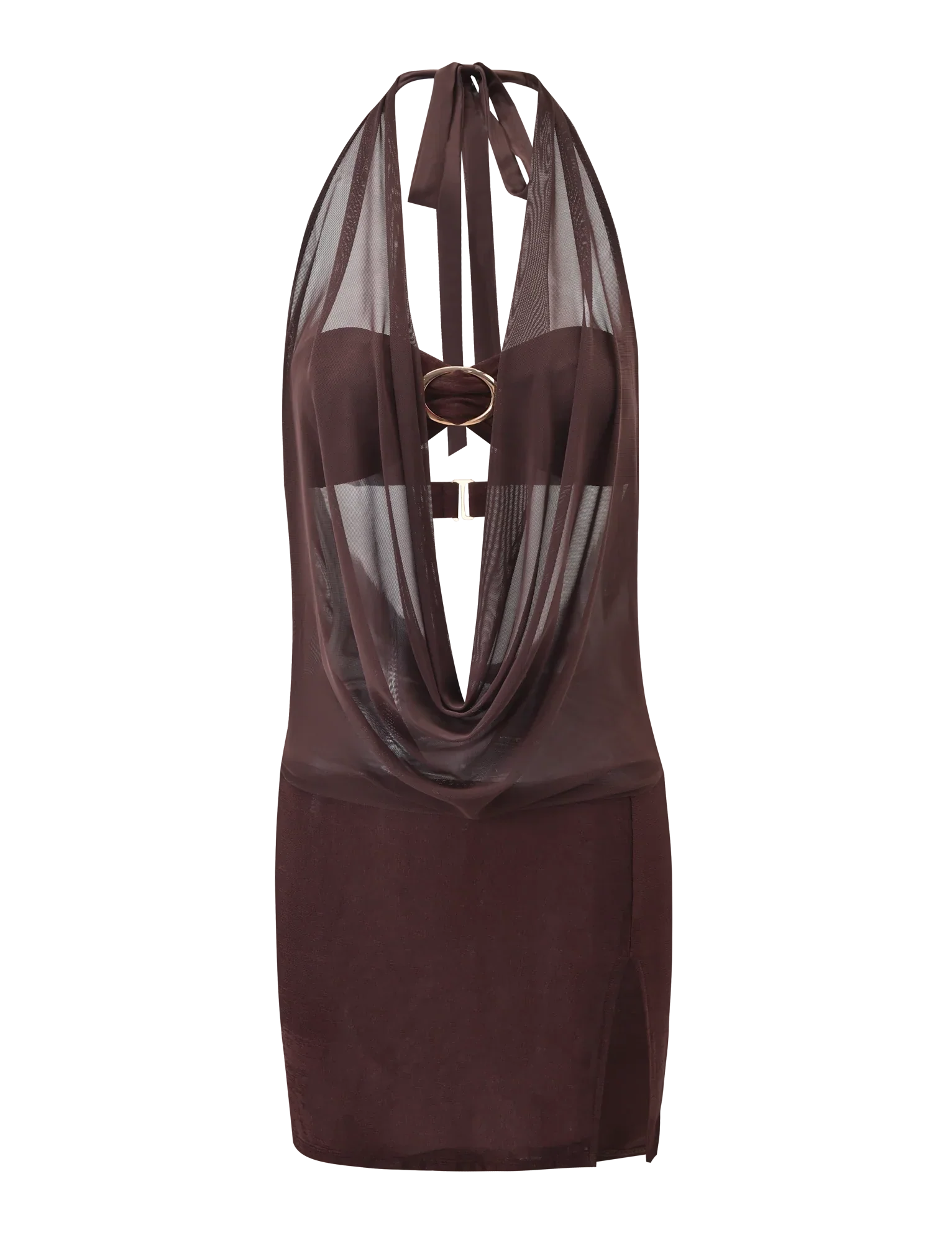 MAKENA TWO PIECE DRESS CHOCOLATE