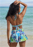 Rio Swim Skirt Ombre Block Leaves