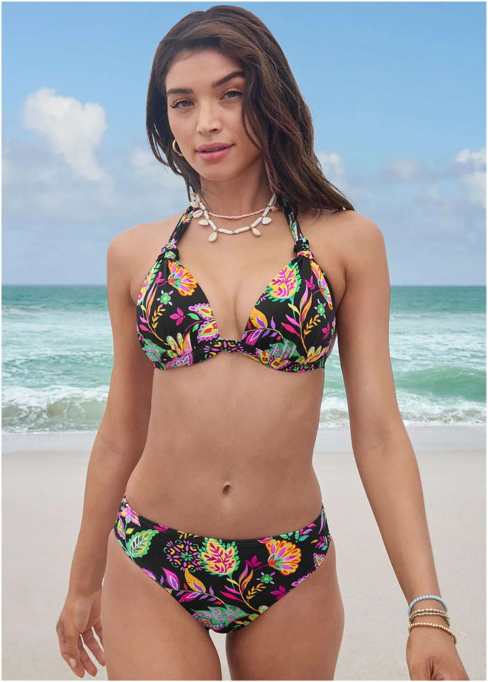 Fiji Moderate Bikini Bottom Field Floral