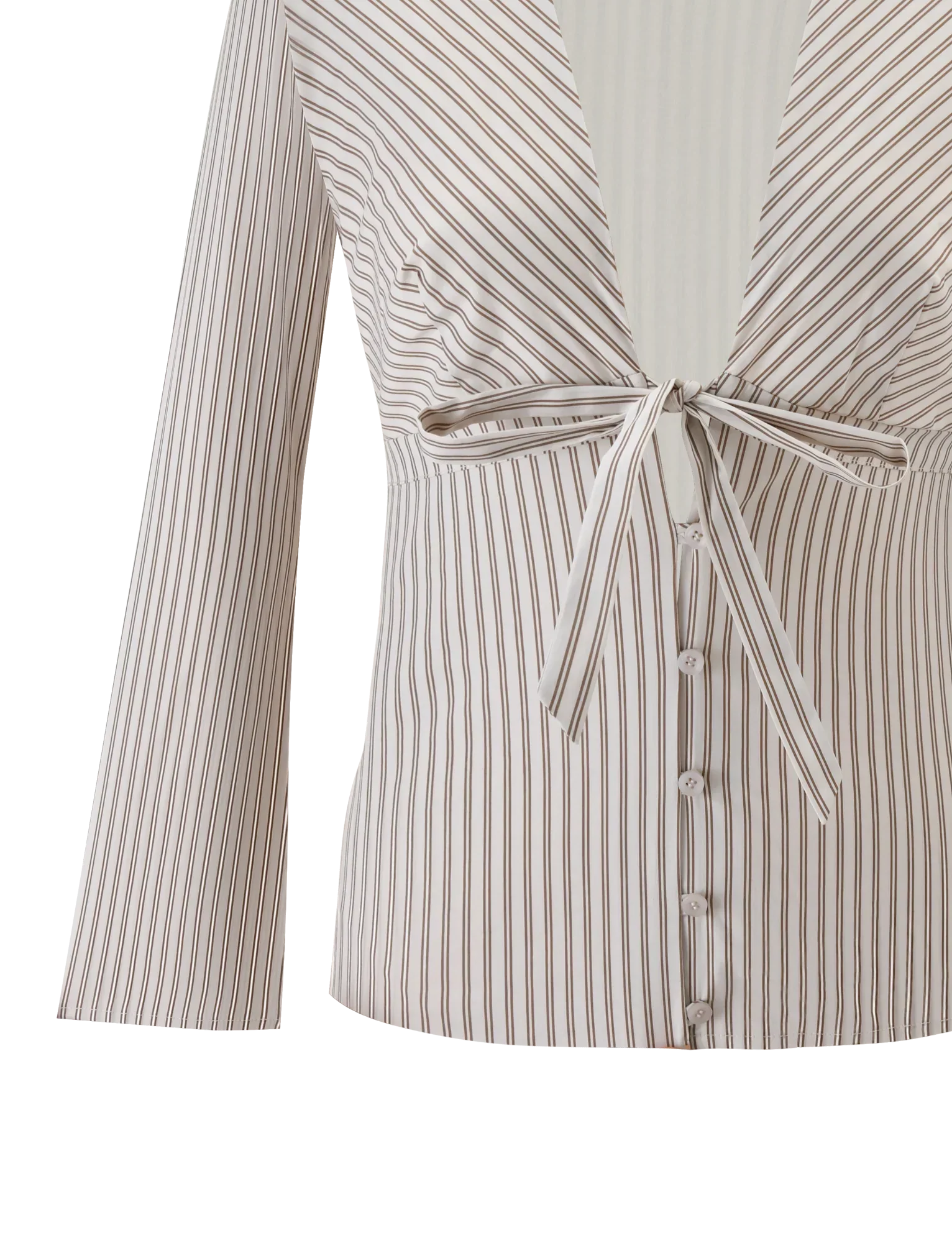 SABRINE SHIRT BEIGE STRIPE