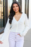 Pheobe Ivory Pointelle Cardigan Top