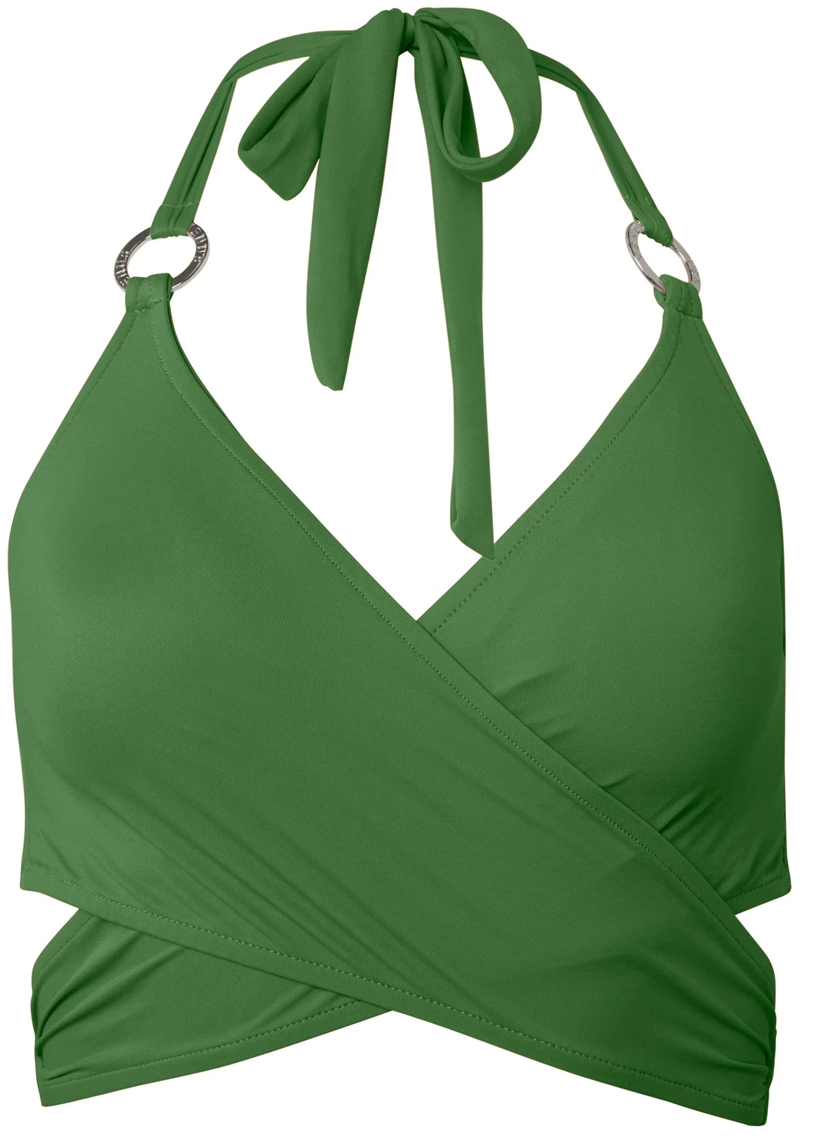 Laguna Wrap Underwire Top Everglades Green
