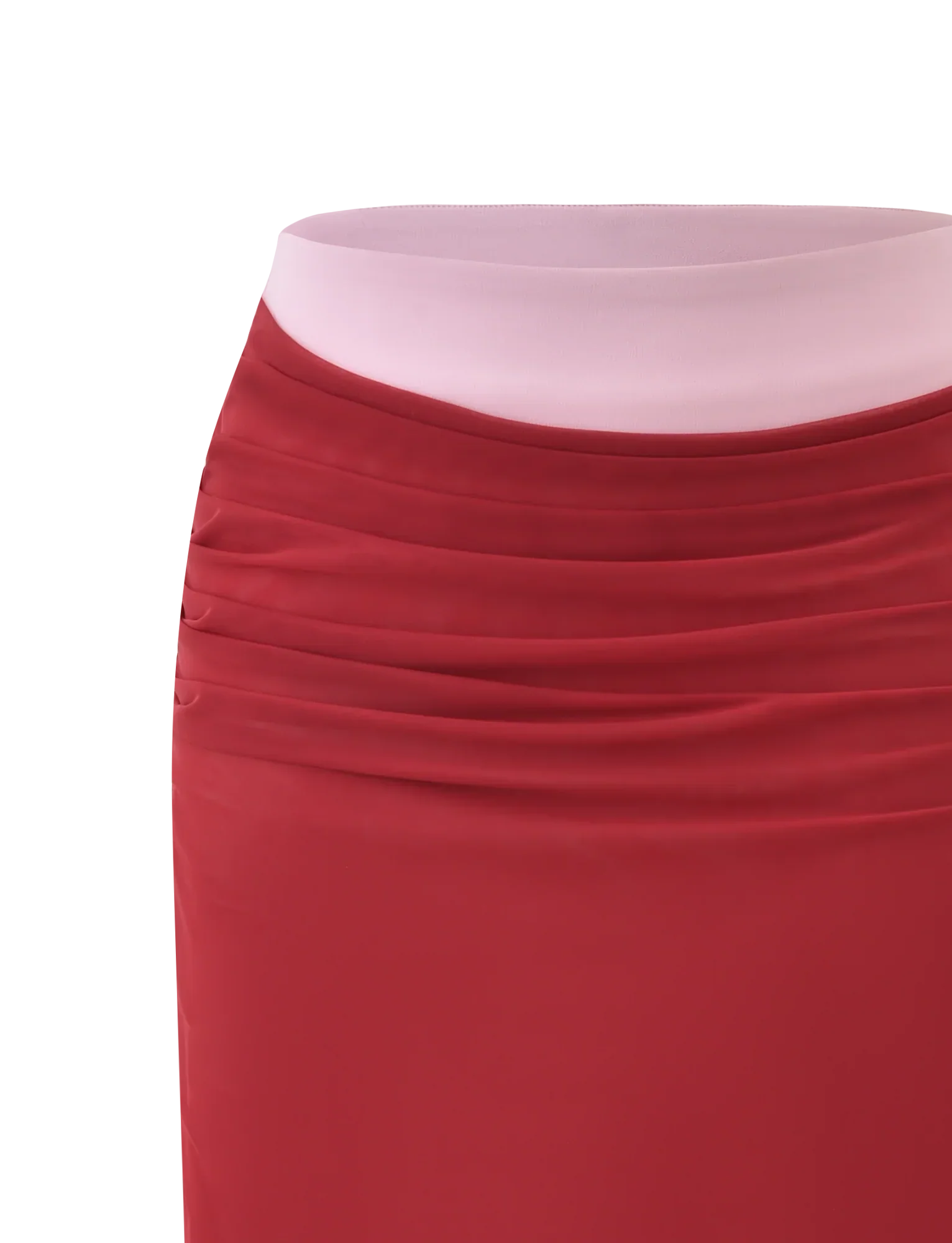 CALINE MIDI SKIRT RED