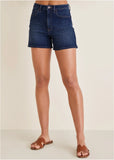 Naomi Denim Shorts Dark Wash