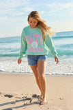 Salty Vibes Only Mint Graphic Sweatshirt
