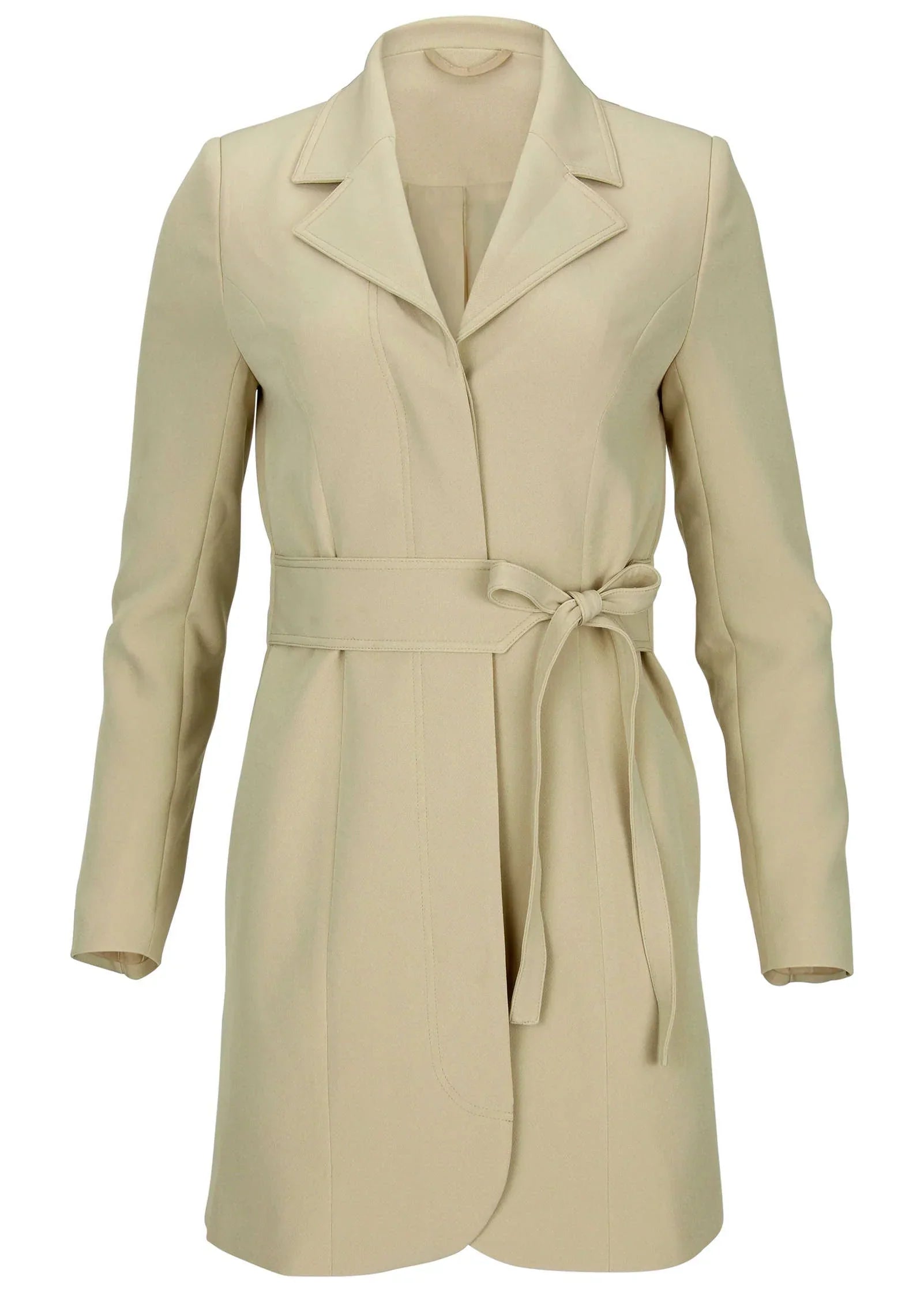 Belted Blazer Mini Oxford Tan
