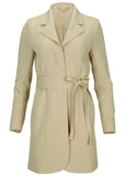 Belted Blazer Mini Oxford Tan