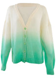 Button Up Cardigan Green