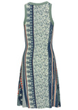 Printed Fit And Flare Dress Americana Floral Star