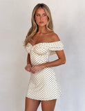 DENALI MINI DRESS CREAM DOT