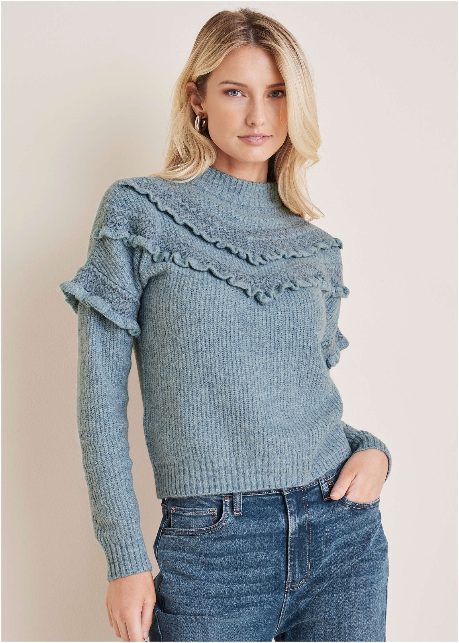 Cheveron Sweater Tourmaline