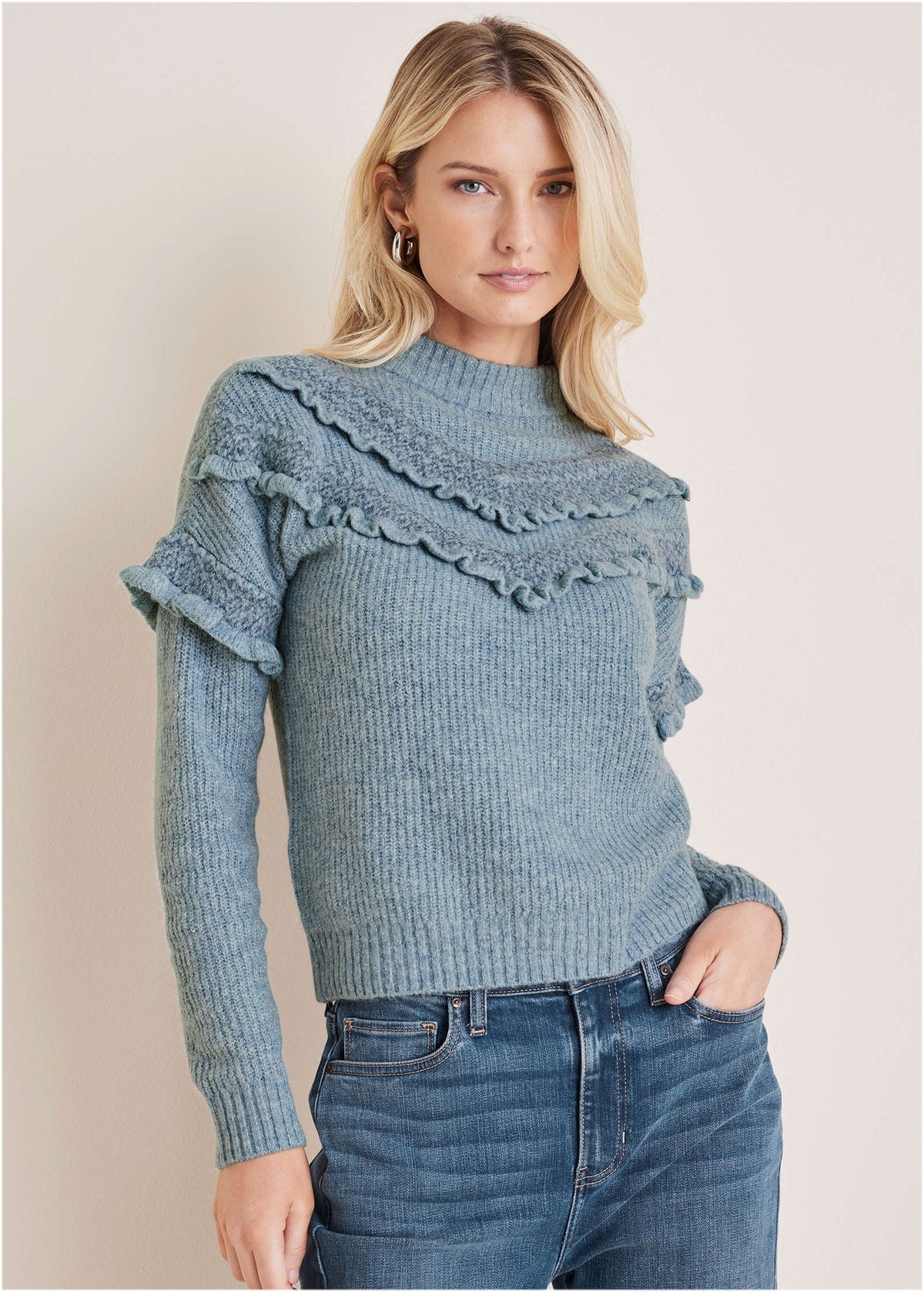 Cheveron Sweater Tourmaline