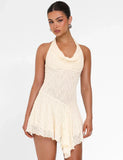 FIORELLA MINI DRESS WHITE LACE CREAM