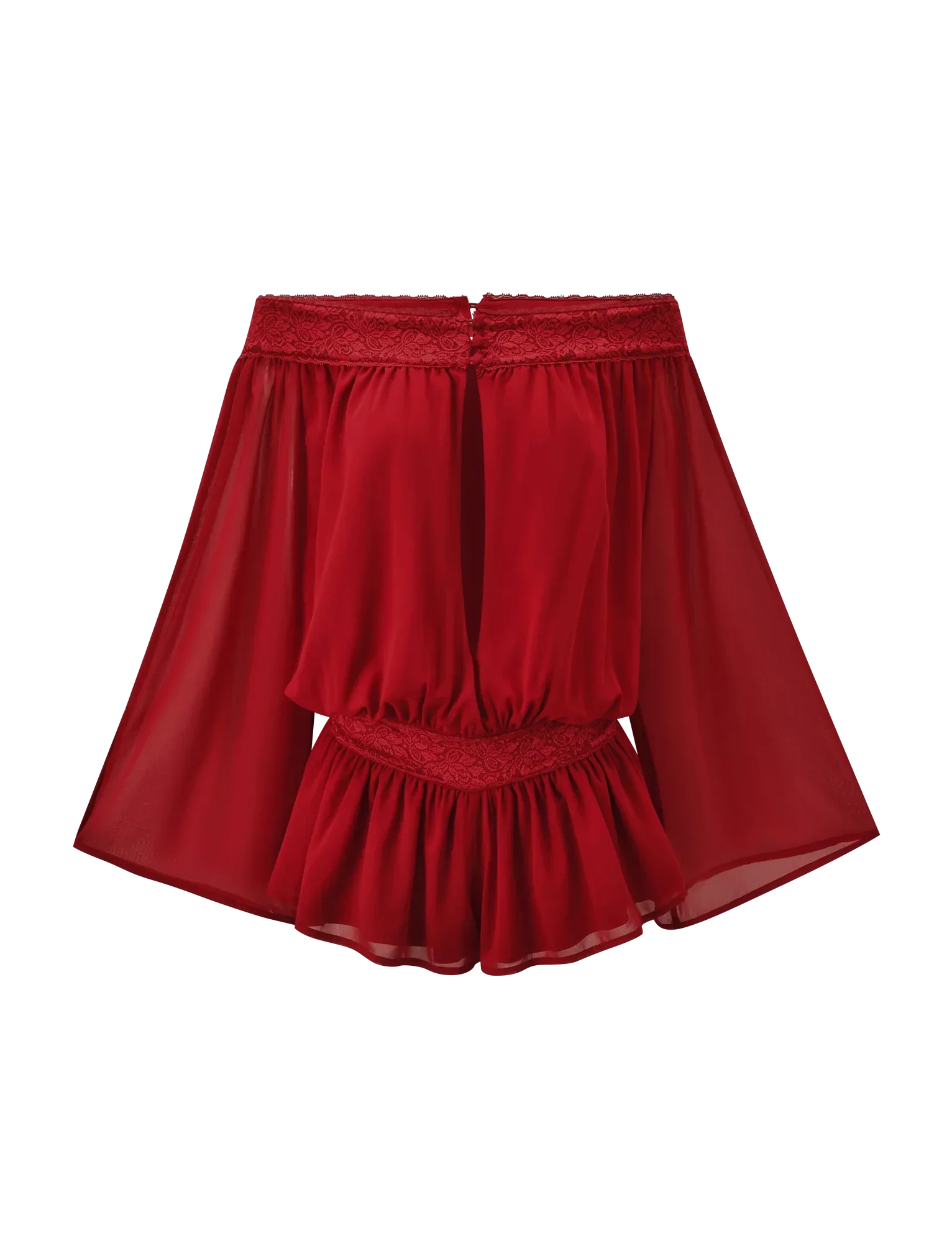 TESSIE PLAYSUIT RED