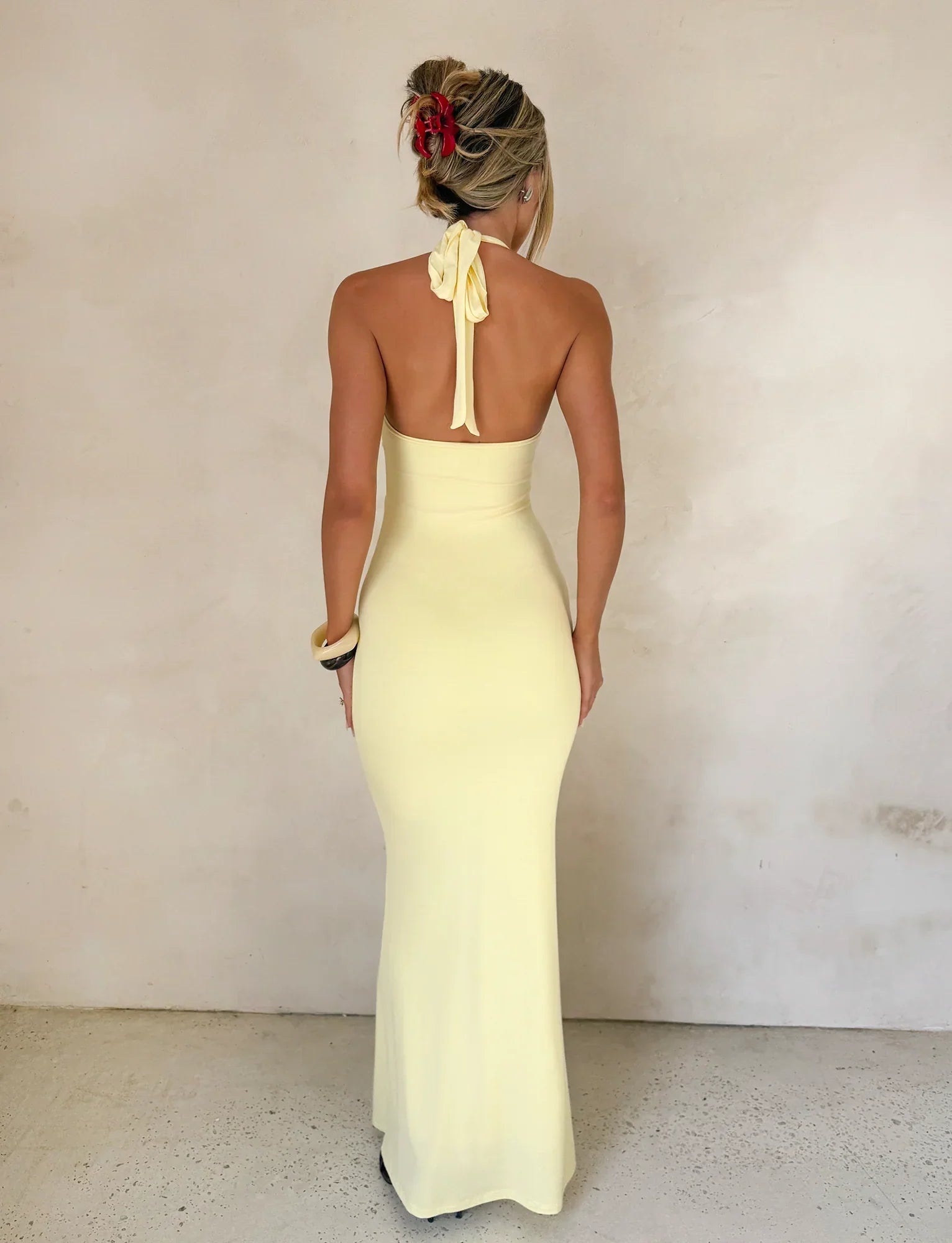 ZENEVA MAXI DRESS LEMON