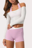 Soft Jersey Off Shoulder Top in Coconut