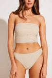 Cali High Leg Full Bottom Natural Calico Crochet