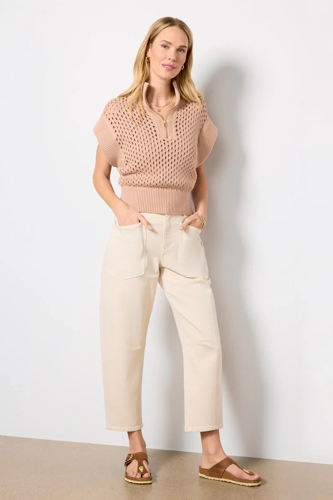 Gaines Half Zip Knit