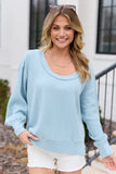 Rue Blue Thermal Long Sleeve Top