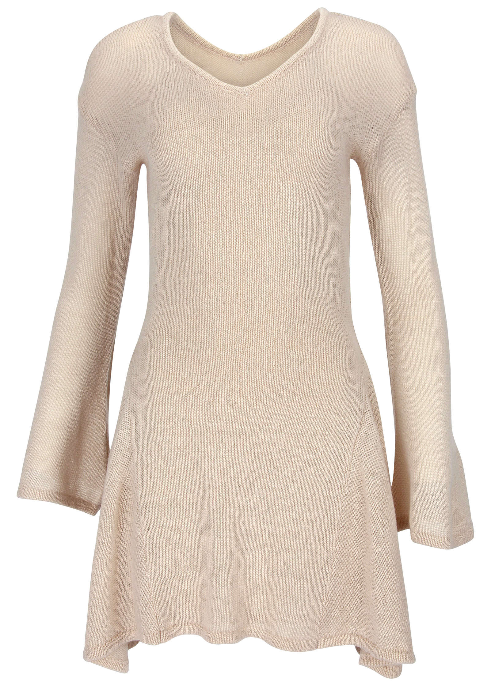 Bell Sleeve Sweater Dress Oatmeal