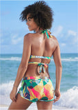 Laguna Wrap Underwire Top Vibrant Palms