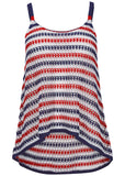 Crochet Cover Up Tank Top Americana