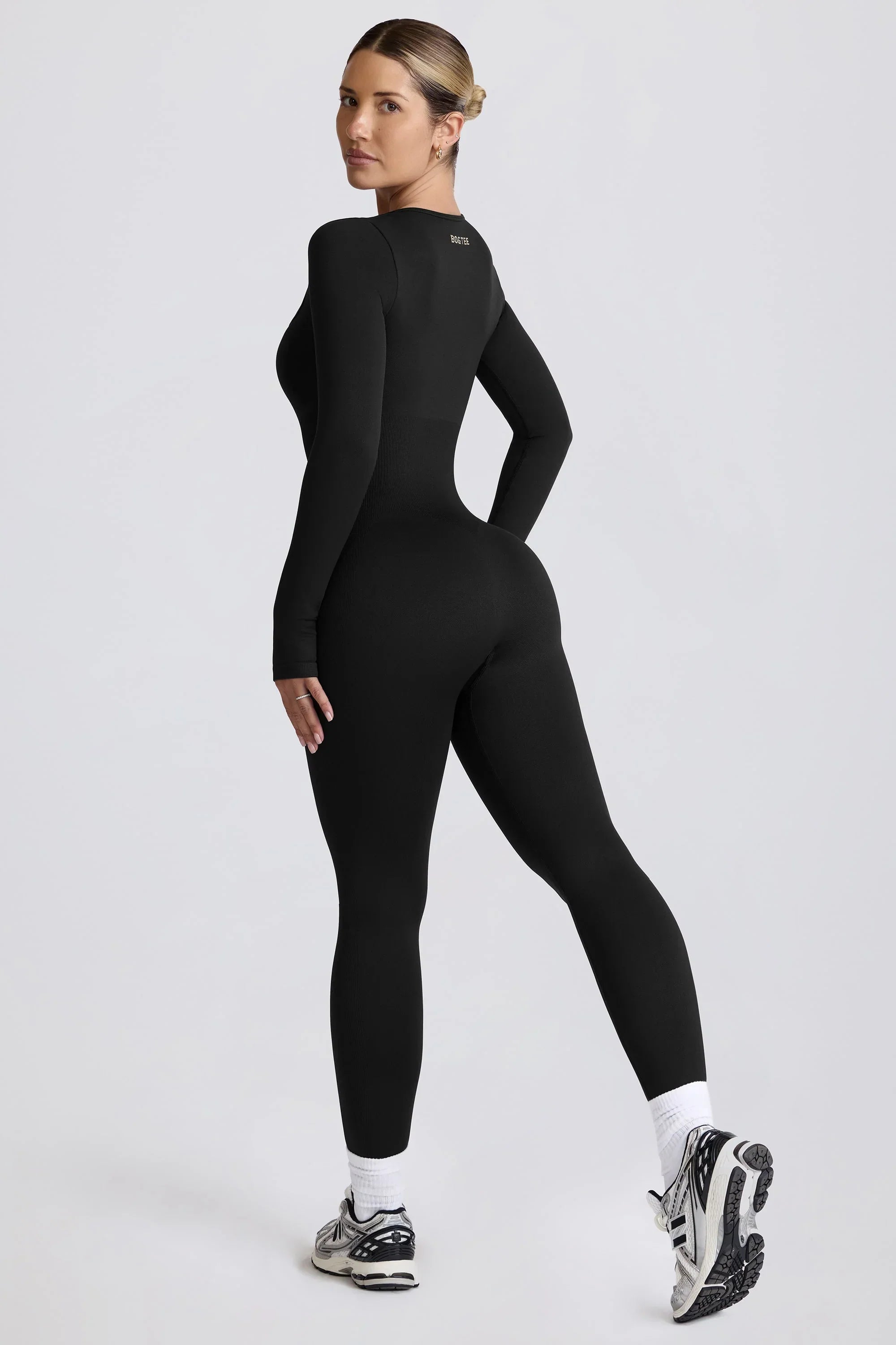 Super Sculpt Seamless Full Length Jumpsuit in Black