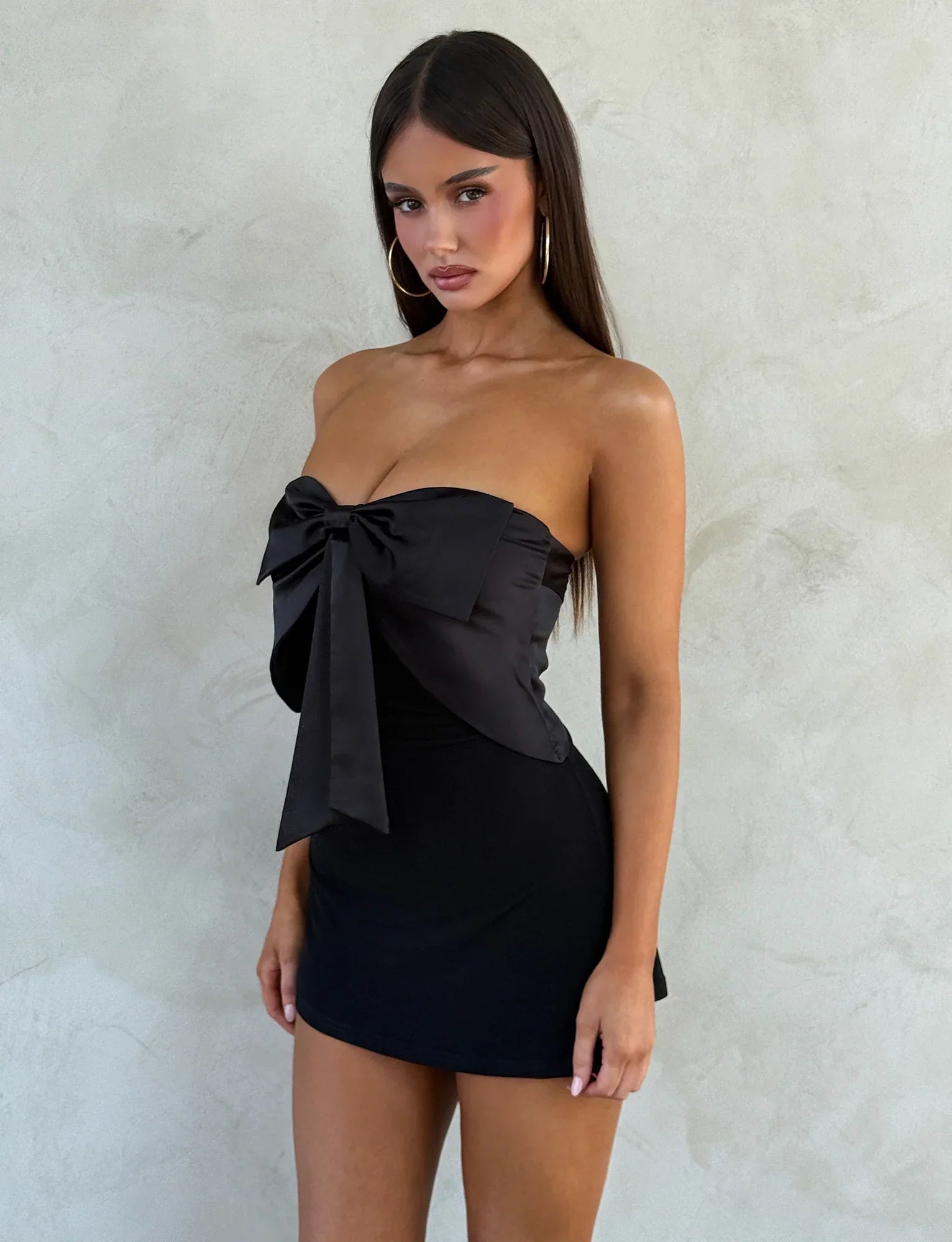 GROVE MINI DRESS BLACK