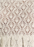 Pointelle Pullover Beige
