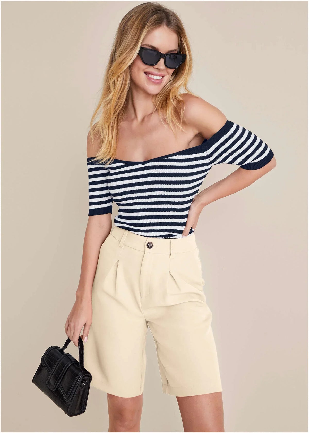 Bermuda Suit Shorts Off White