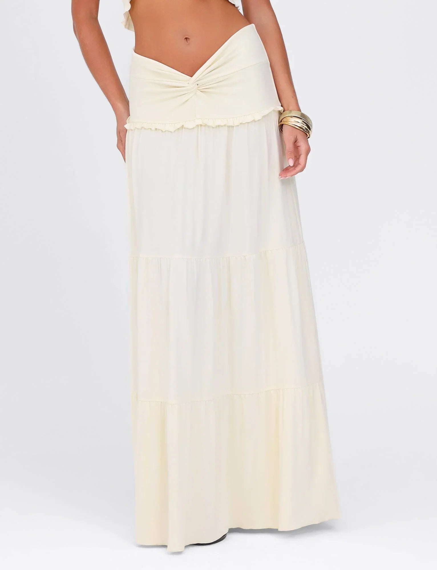KATYA MAXI SKIRT WHITE CREAM