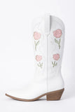 Willa Rose White Cowboy Boots FINAL SALE