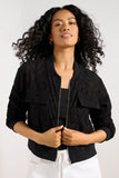 Ryan Eyelet Bomber Jacket