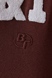 Oversized Hooded Sweatshirt in Mahogany