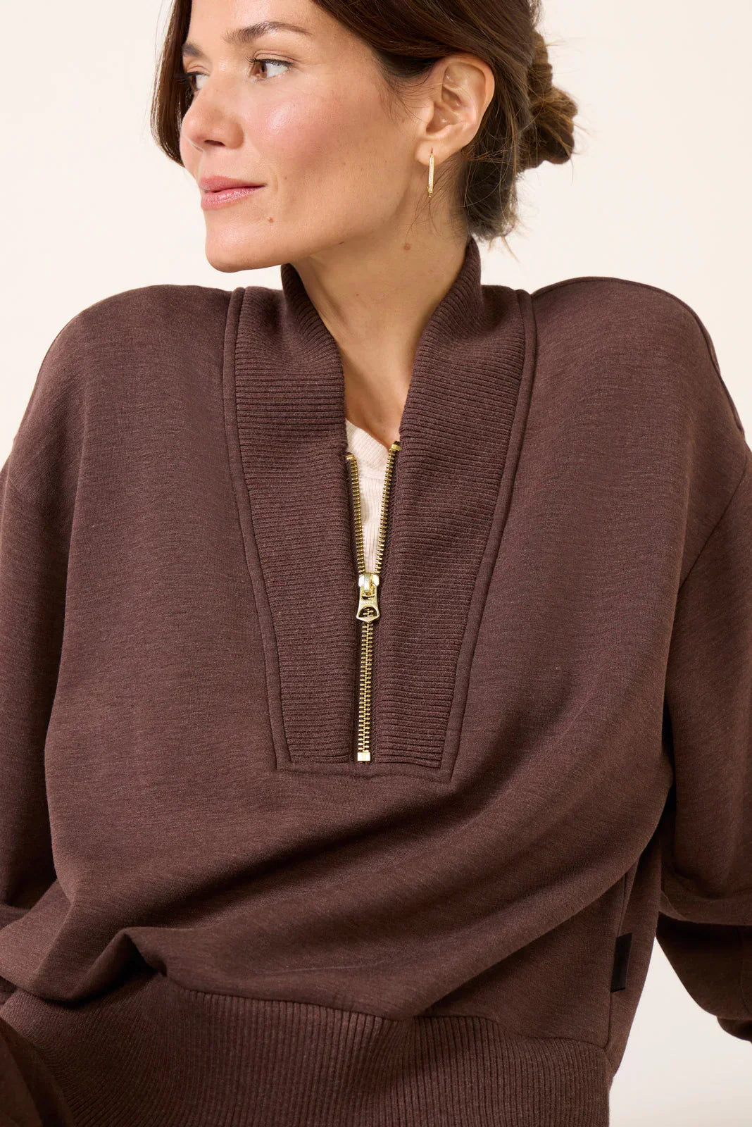 Sally Half Zip Sweat