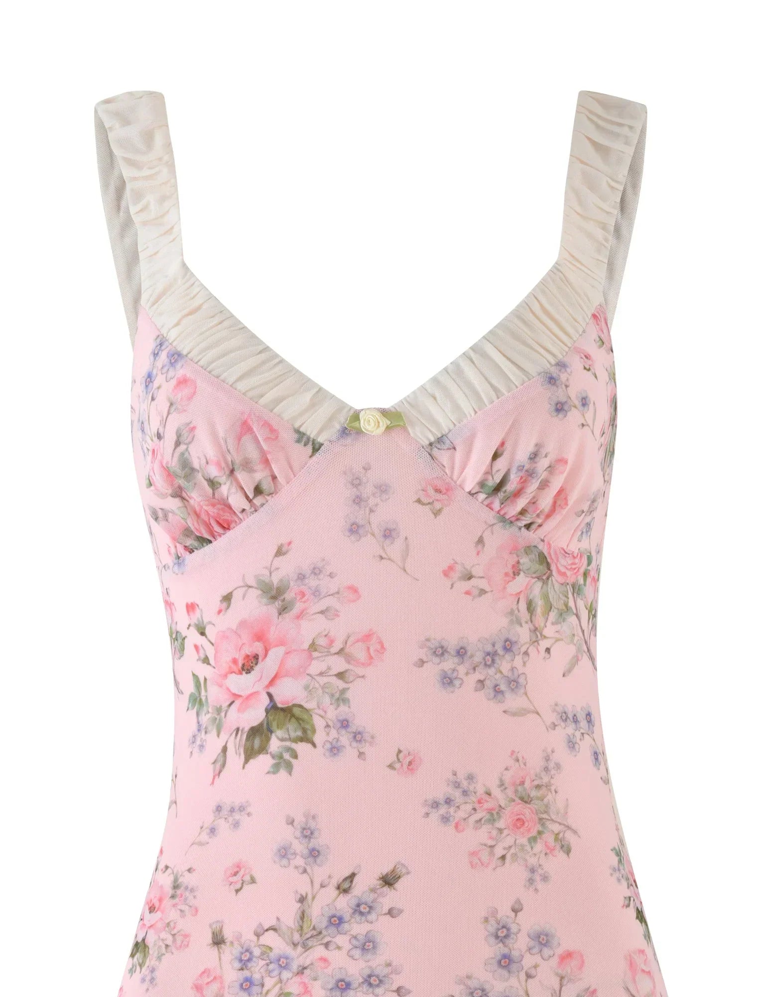 AMARAN MINI DRESS PINK FLORAL WILD FLOWER