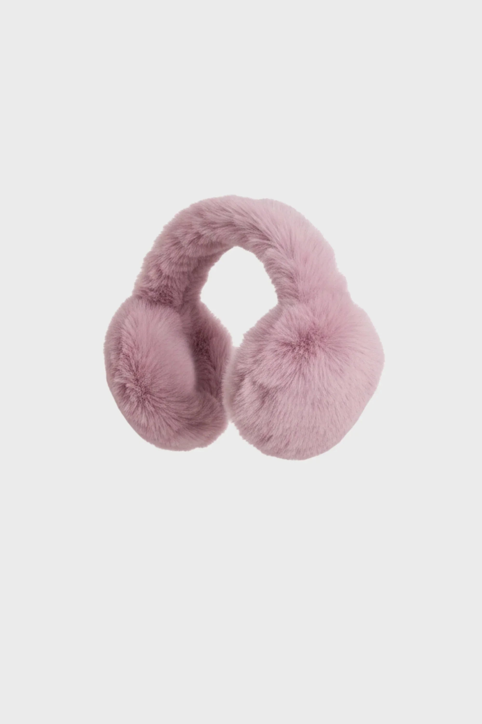 Faux Fur Earmuffs in Powder Pink