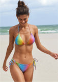 Shine Miami Tie Side Moderate Bottom Multi Color