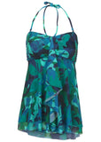 Lanai Bandeau Tankini Top Desert Floral Blue