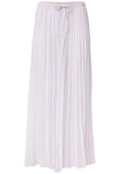 Pleated Cover Up Pants Pearl White