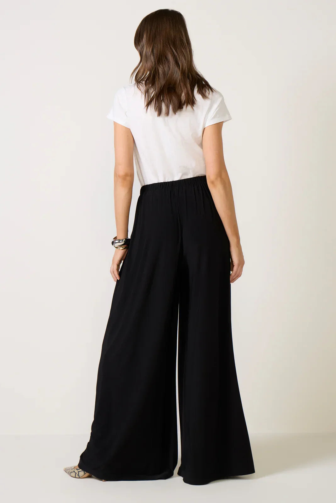 Pleated Wide Leg Pant