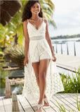 Crochet Romper White