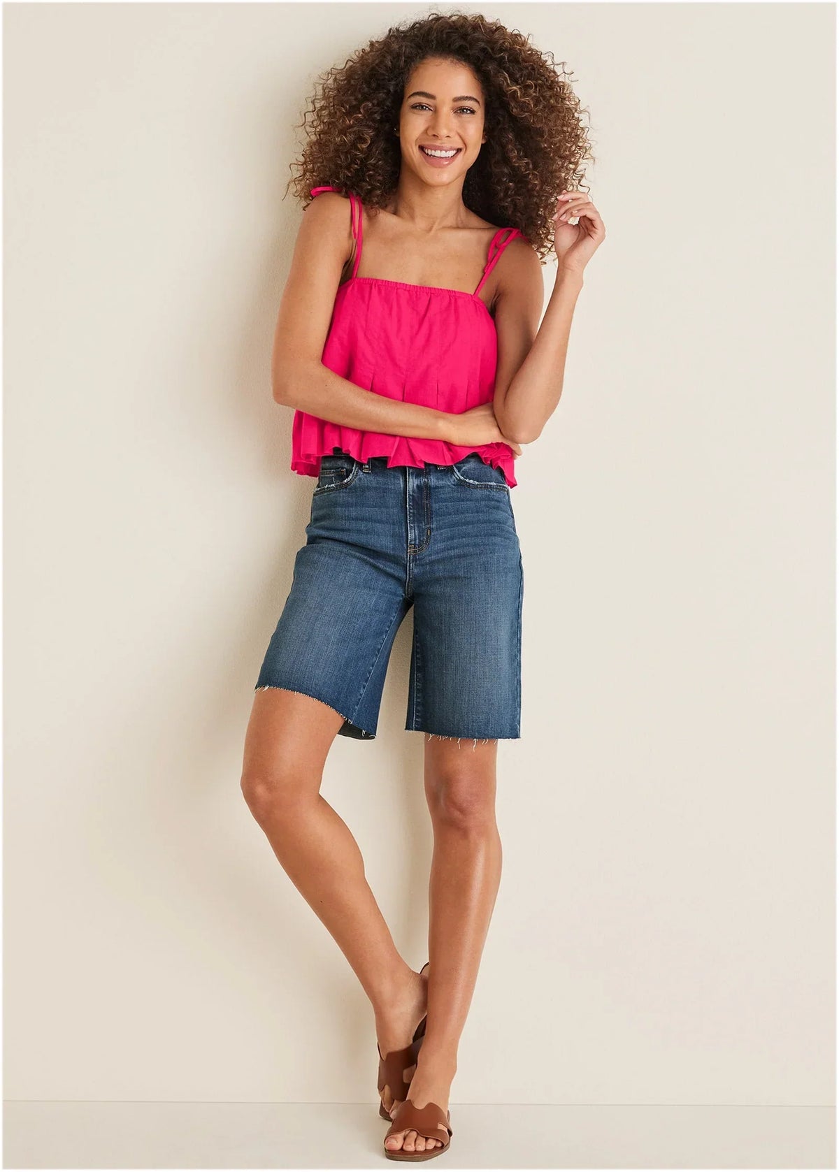 Brooke Denim Bermuda Shorts Medium Wash