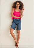 Brooke Denim Bermuda Shorts Medium Wash