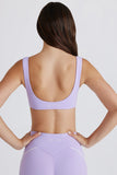 Soft Active Twist Front Sports Bra in Lavender